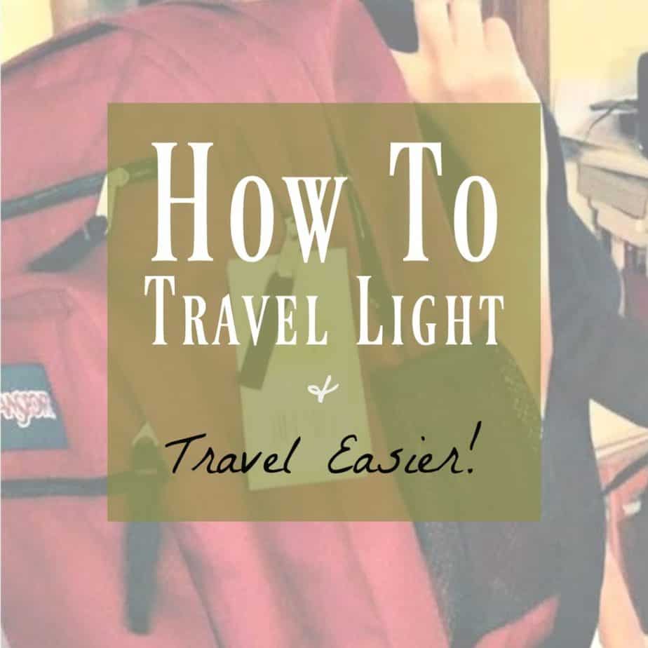 Backpack Travel and travel light