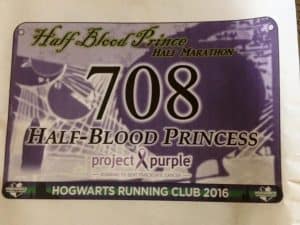 harry potter virtual run race bib