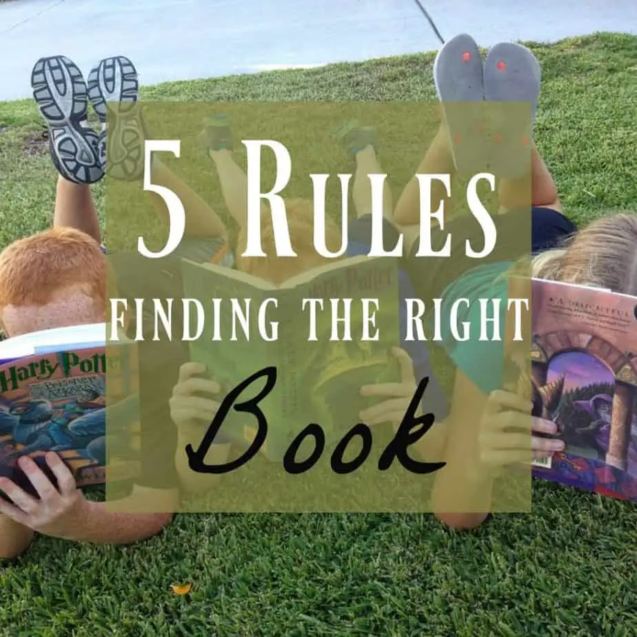 Just the Right Book Five Rules for Finding the Perfect Book!