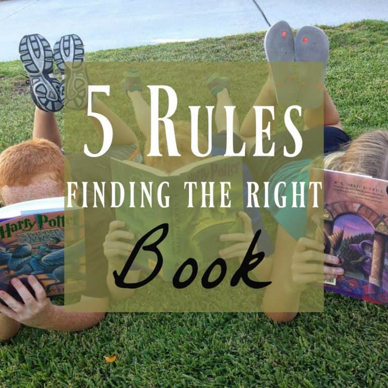 Just the Right Book ~ Five Rules for Finding the Perfect Book!