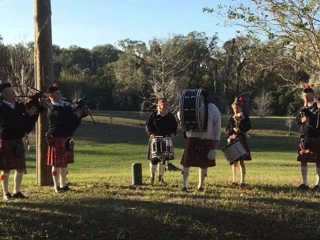Scottish bagpipers