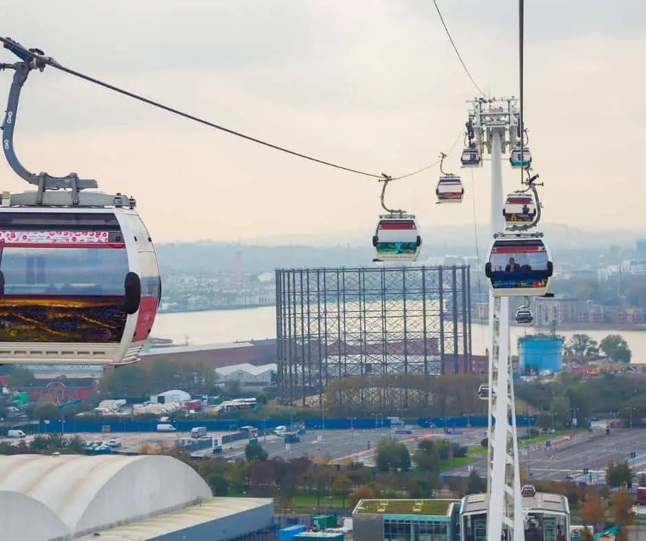 Emirates Air Line Cable Cars, Greenwich Village London