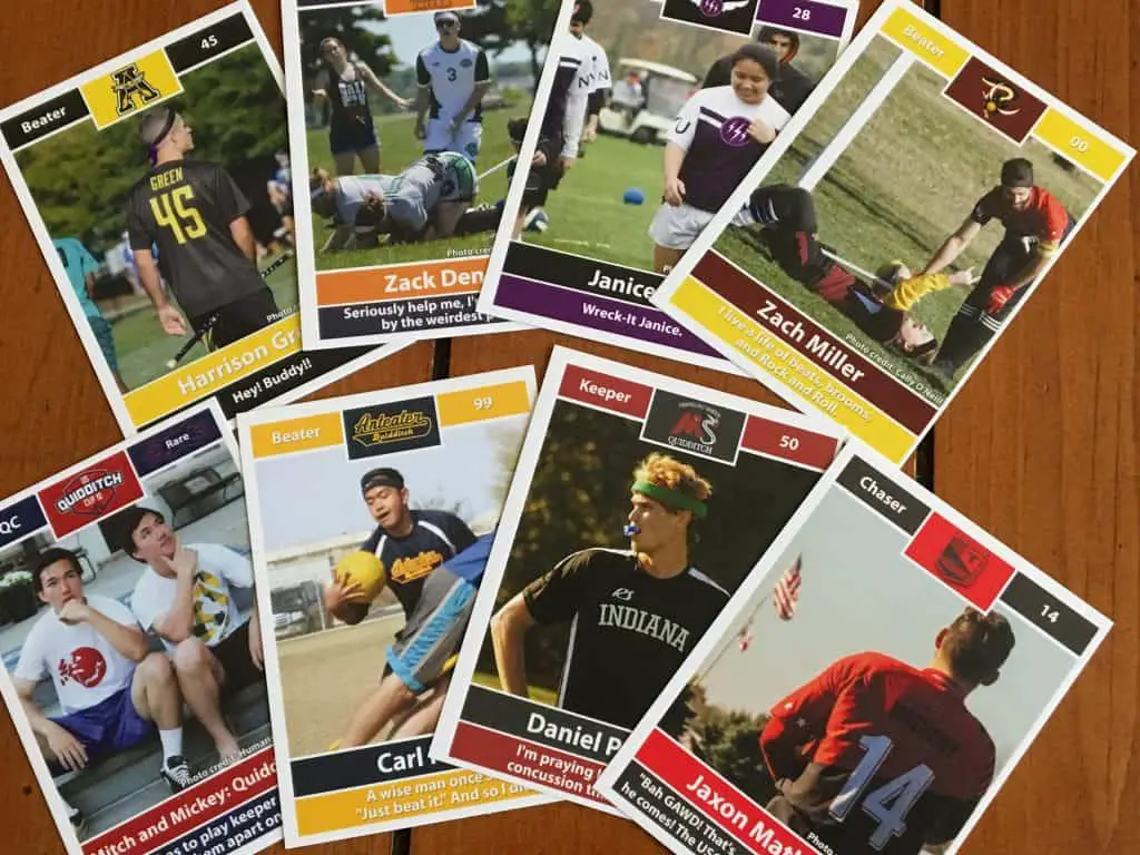 Quidditch trading cards