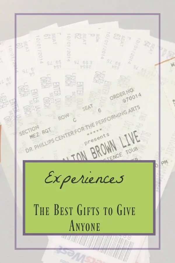 Experience gifts