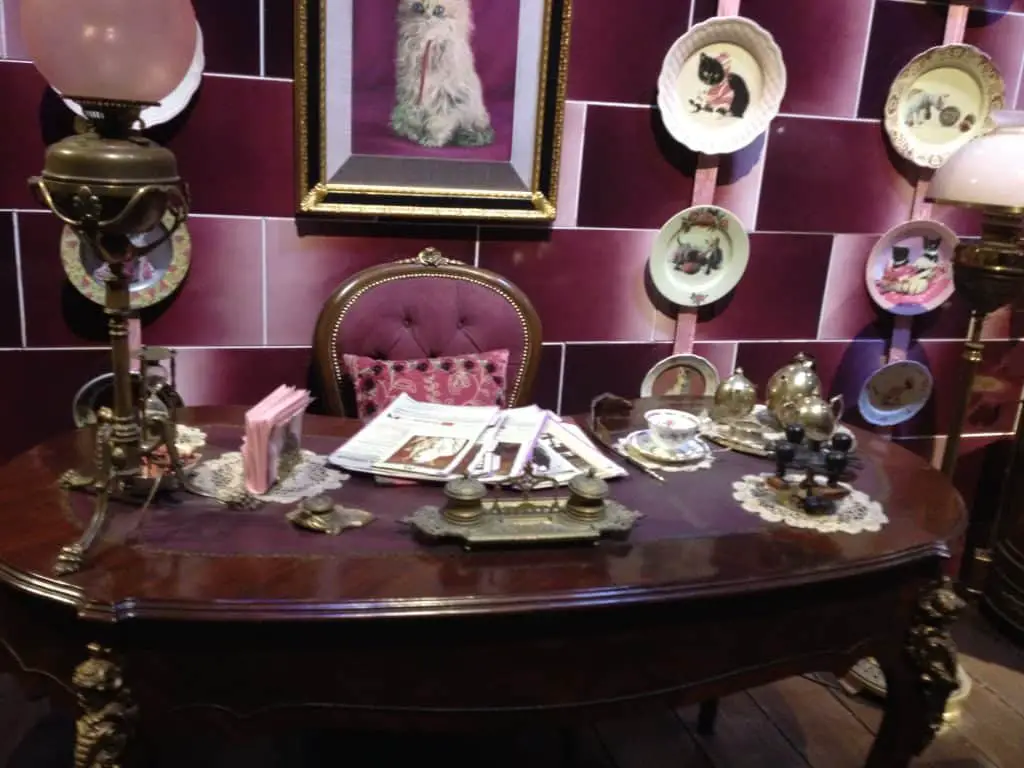 Umbridge's office on the Warner Bros making of Harry Potter Tour