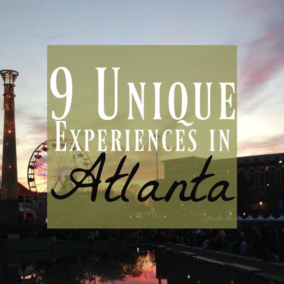 Unique experiences in Atlanta