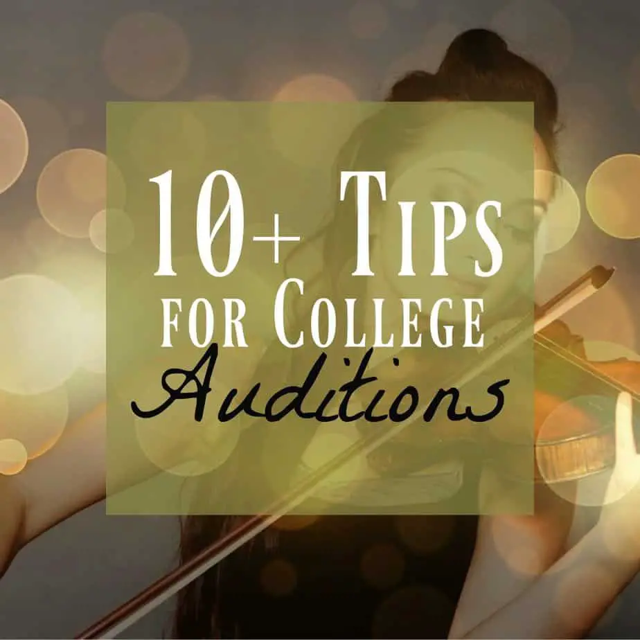 college audition tips