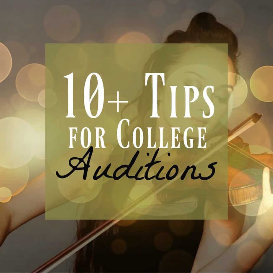 college audition tips