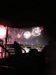 Firework display at Disney World