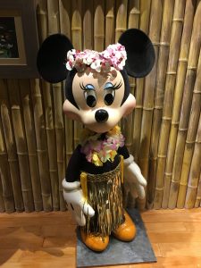 Luau Minnie at the Polynesian