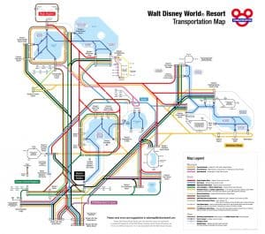 Disney Transportation Map