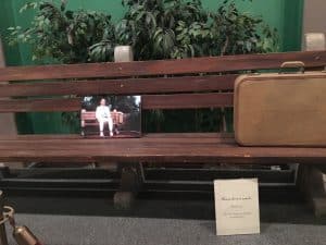 bench from Forrest Gump in Savannah History Museum