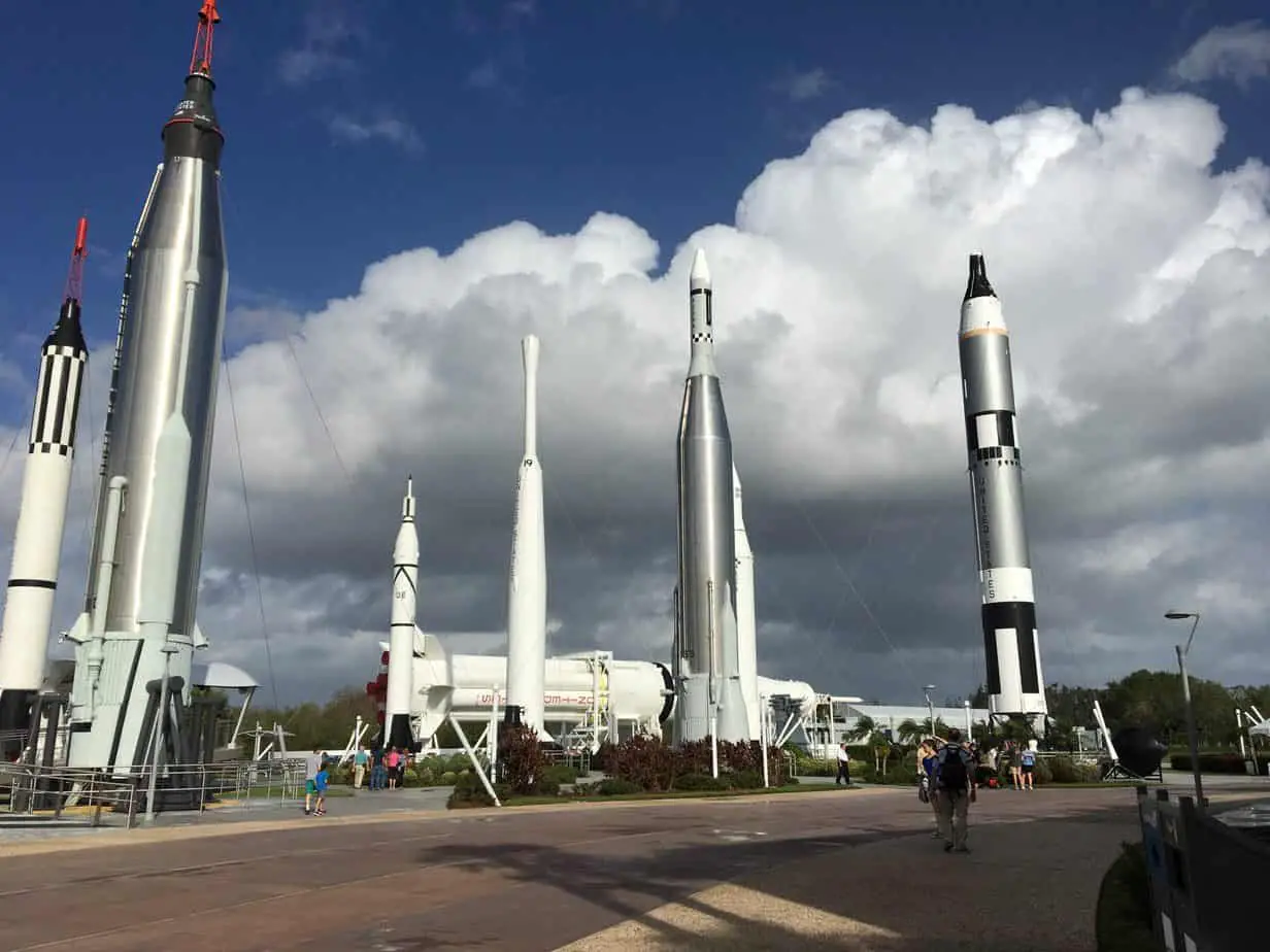rockets at Kennedy Space Center