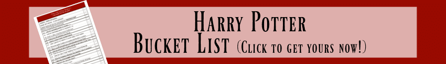 Harry Potter Bucket List