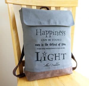 Handmade Harry Potter rucksack, useful Harry Potter products