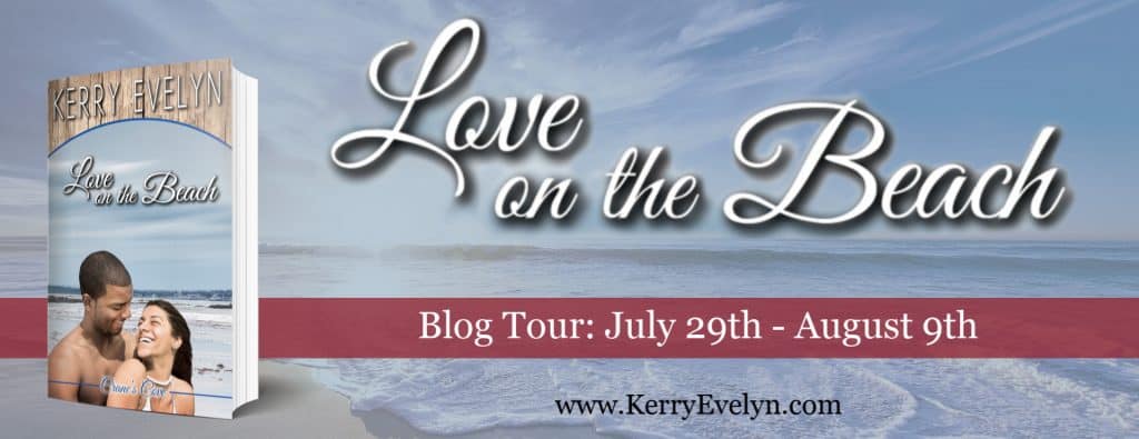 Love on the Beach blog tour banner