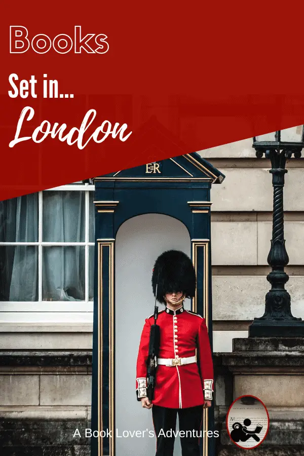 Royal Guard standing at attention with workding books set in London