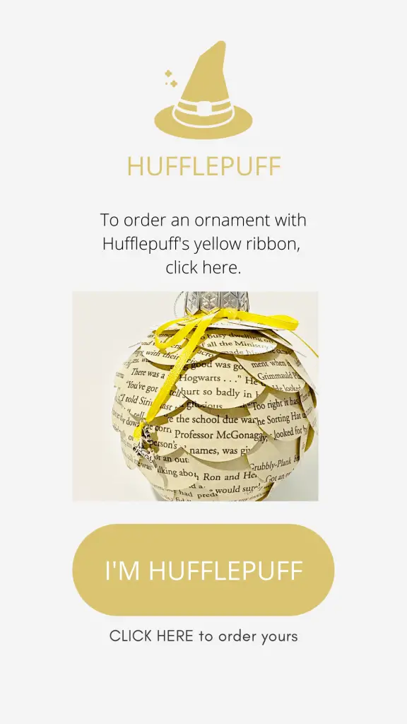 Hufflepuff Harry Potter ornament