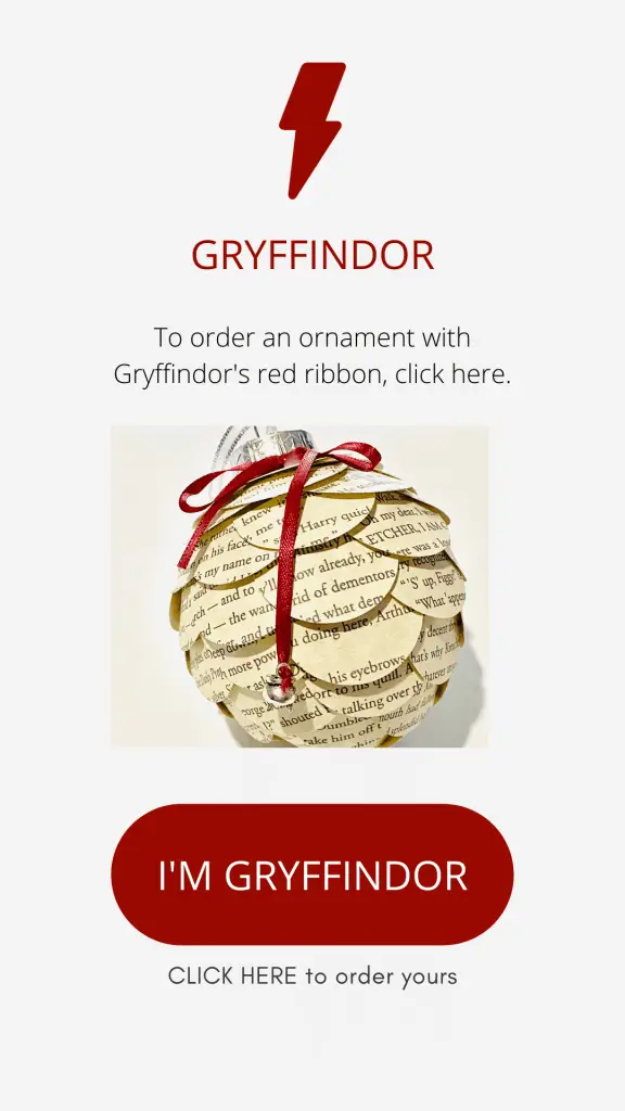 Gryffidor Harry Potter ornament