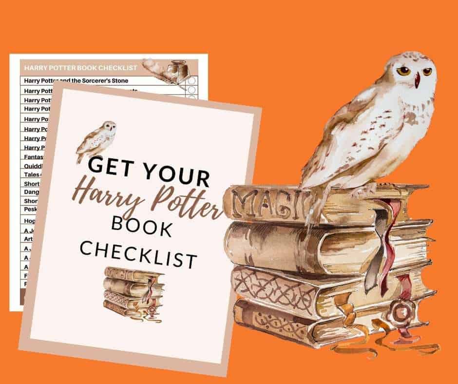 Harry Potter books in order checklist