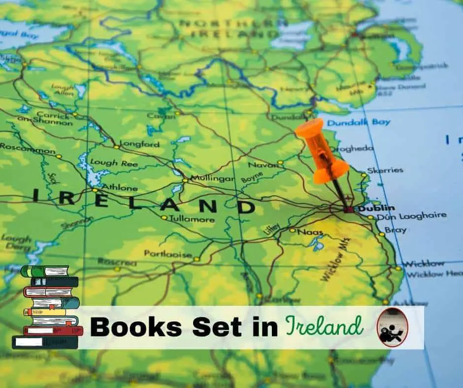 map of Ireland with words Books Set in Ireland